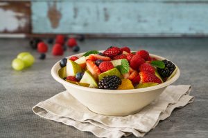 fruit salad round bowl
